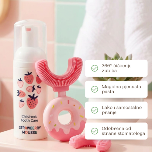 Belli Denti® Set - Zahnbürste und Schaumzahnpasta
