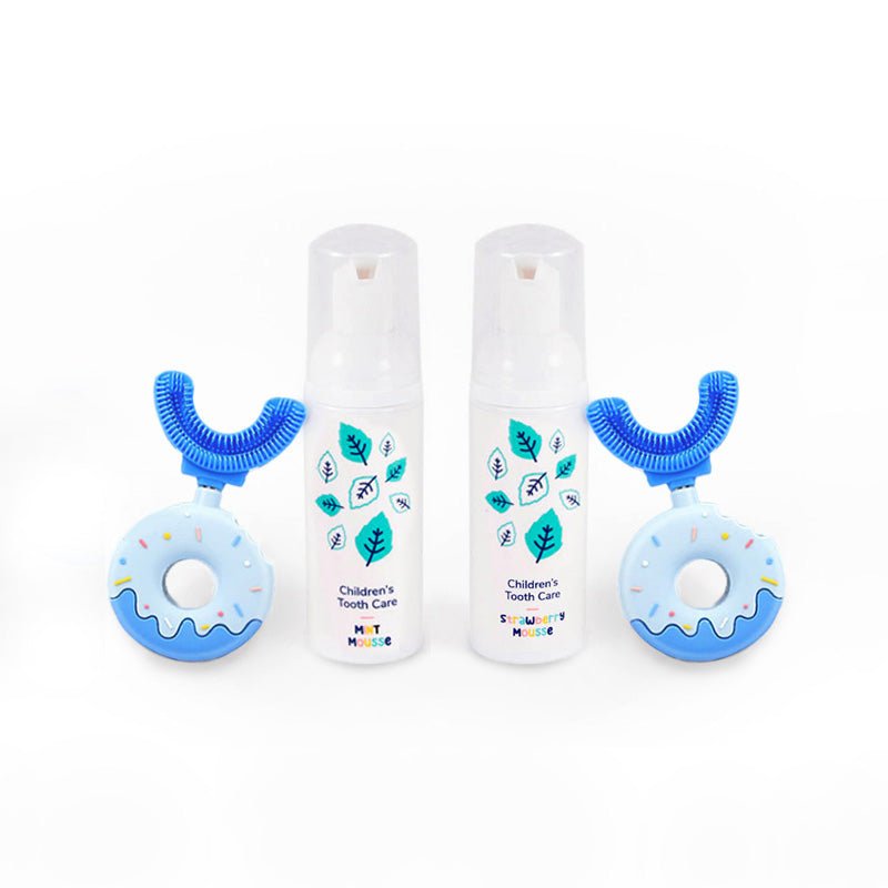 Belli Denti® Set - 2x Zahnbürste und 2x Schaumzahncreme