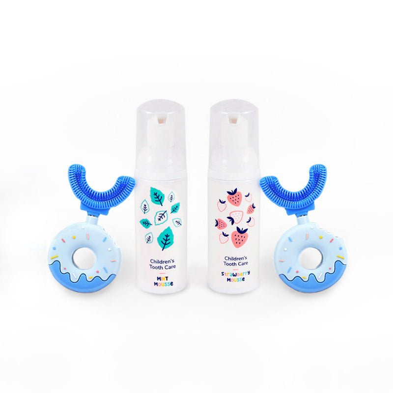 Belli Denti® Set - 2x Zahnbürste und 2x Schaumzahncreme