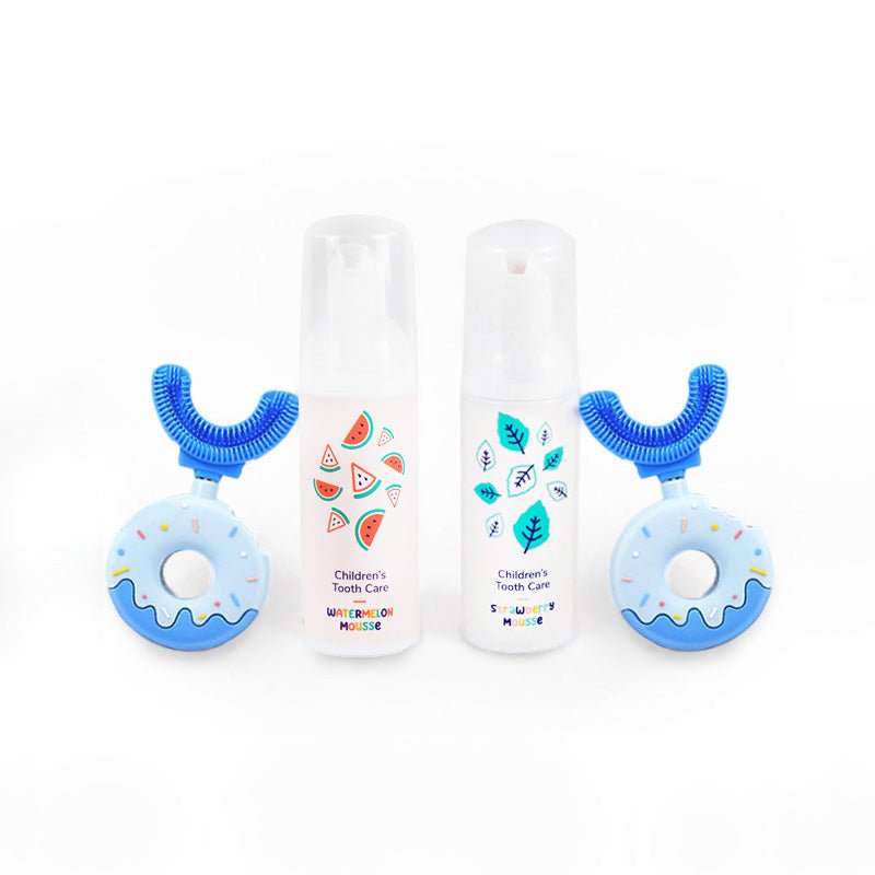 Belli Denti® Set - 2x Zahnbürste und 2x Schaumzahncreme