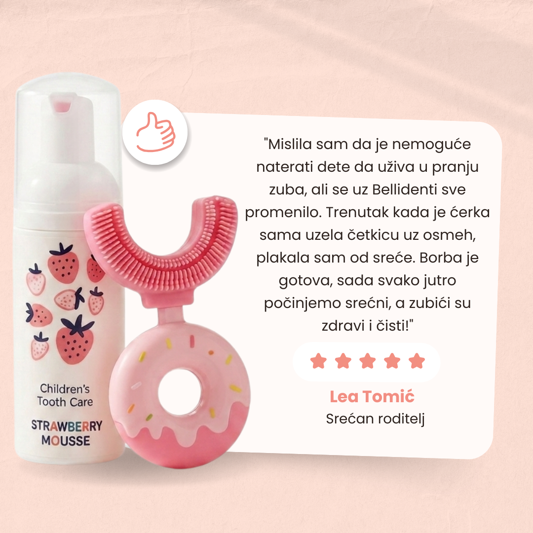 Belli Denti® Set - Zahnbürste und Schaumzahnpasta