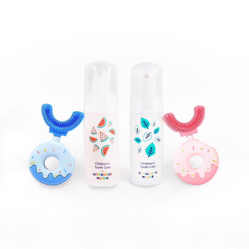 Belli Denti® Set - 2x Zahnbürste und 2x Schaumzahncreme