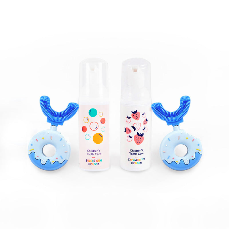 Belli Denti® Set - 2x Zahnbürste und 2x Schaumzahncreme
