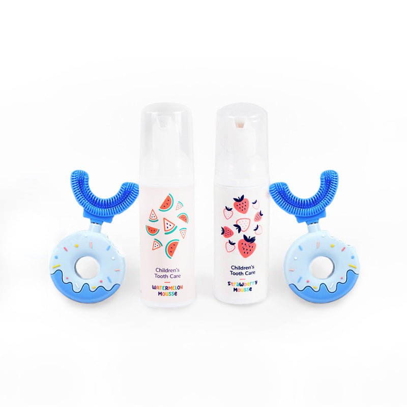 Belli Denti® Set - 2x Zahnbürste und 2x Schaumzahncreme