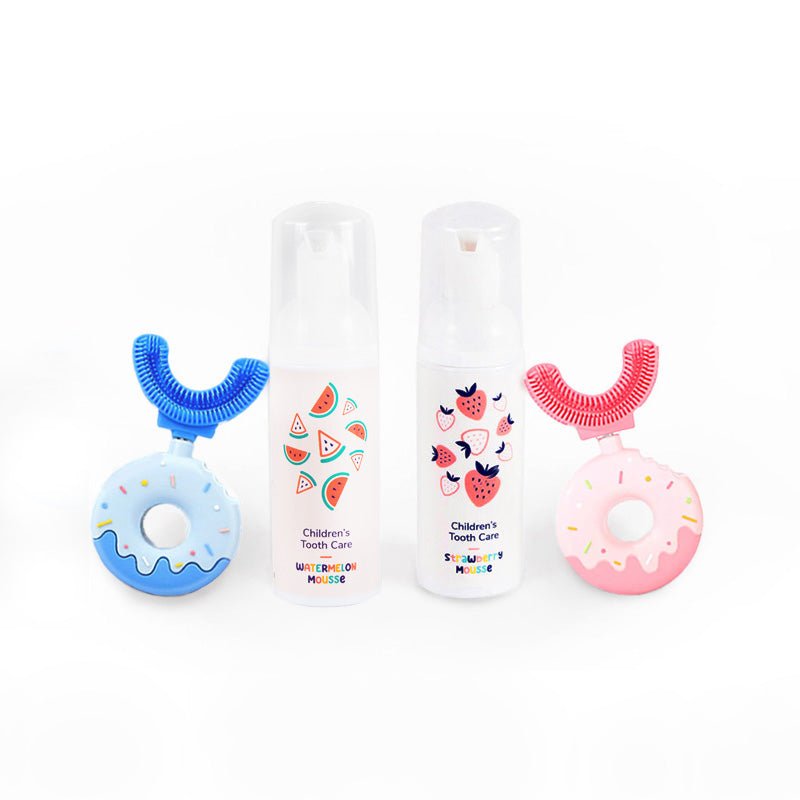 Belli Denti® Set - 2x Zahnbürste und 2x Schaumzahncreme