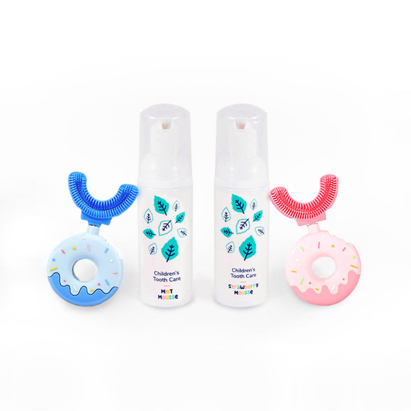 Belli Denti® Set - 2x Zahnbürste und 2x Schaumzahncreme