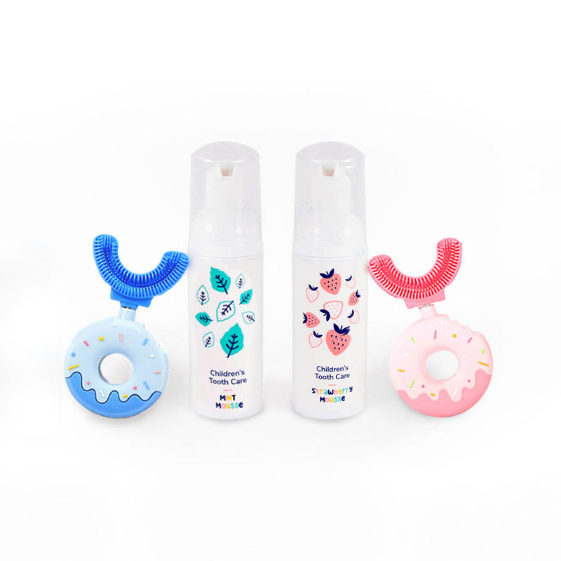 Belli Denti® Set - 2x Zahnbürste und 2x Schaumzahncreme