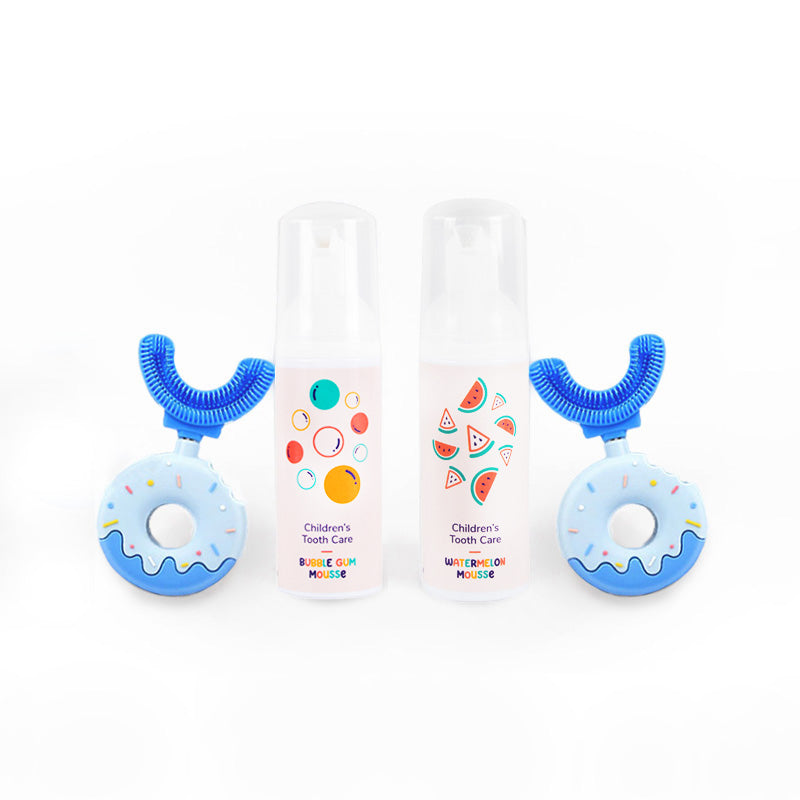 Belli Denti® Set - 2x Zahnbürste und 2x Schaumzahncreme