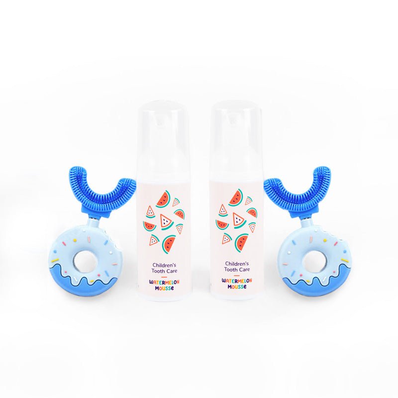 Belli Denti® Set - 2x Zahnbürste und 2x Schaumzahncreme
