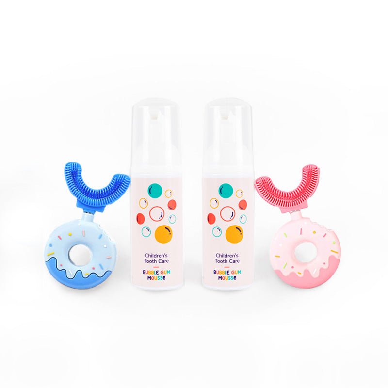 Belli Denti® Set - 2x Zahnbürste und 2x Schaumzahncreme