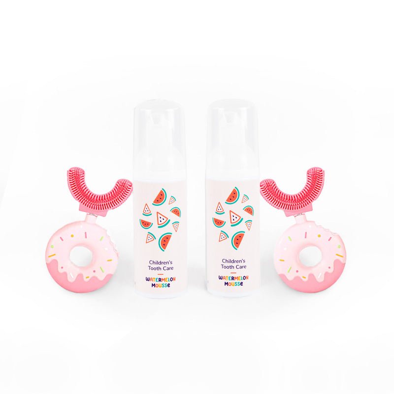 Belli Denti® Set - 2x Zahnbürste und 2x Schaumzahncreme