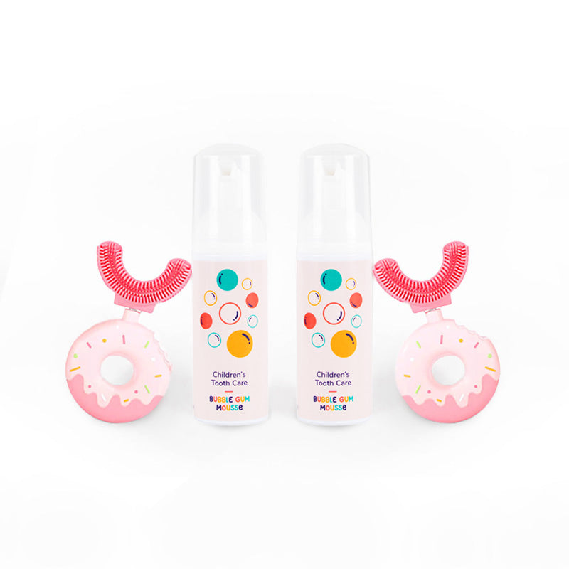 Belli Denti® Set - 2x Zahnbürste und 2x Schaumzahncreme