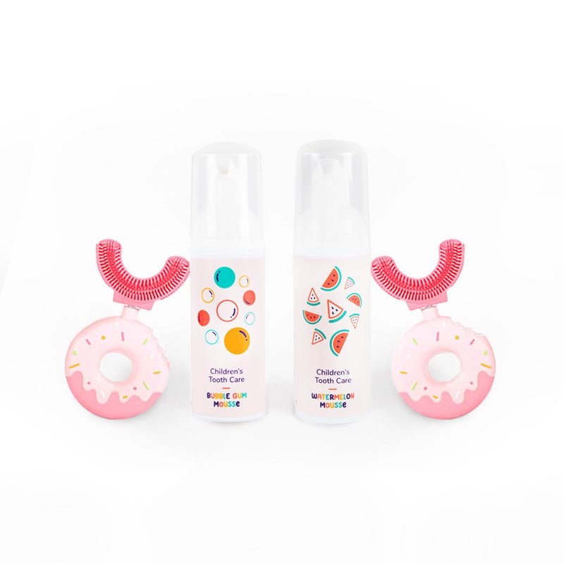 Belli Denti® Set - 2x Zahnbürste und 2x Schaumzahncreme