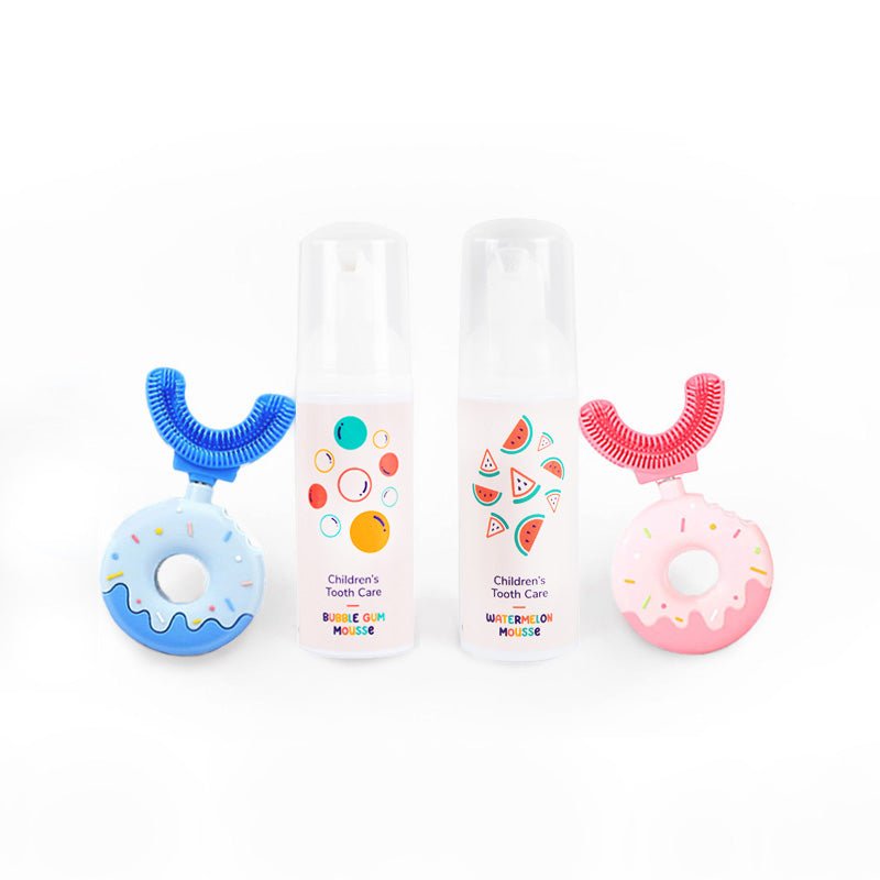 Belli Denti® Set - 2x Zahnbürste und 2x Schaumzahncreme